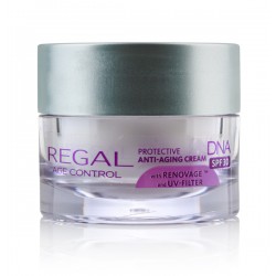 Защитен крем за лице против бръчки с UV-филтър Regal Age Control DNA - Rosa Impex
